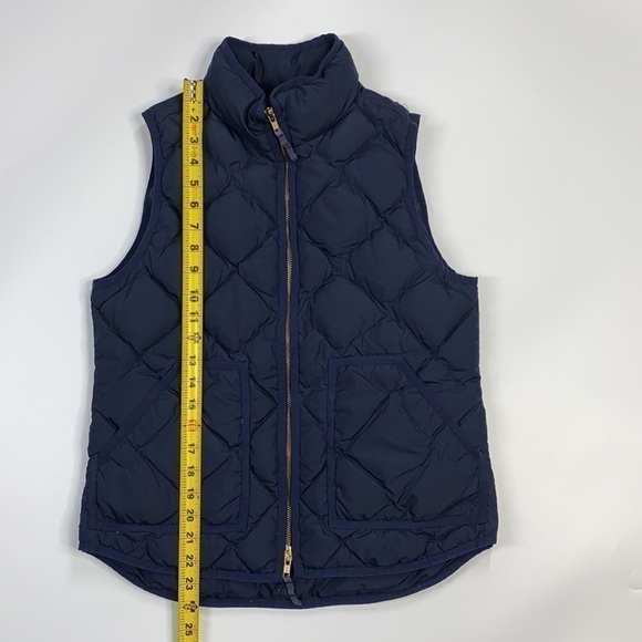 J.Crew Down Feather Navy Blue Puffer Vest Small - Picture 3 of 8